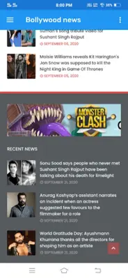 Bollywood news android App screenshot 6